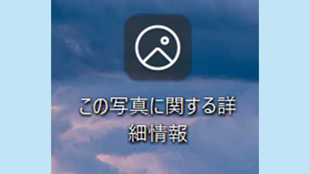 「この写真に関する詳細情報」アイコン
